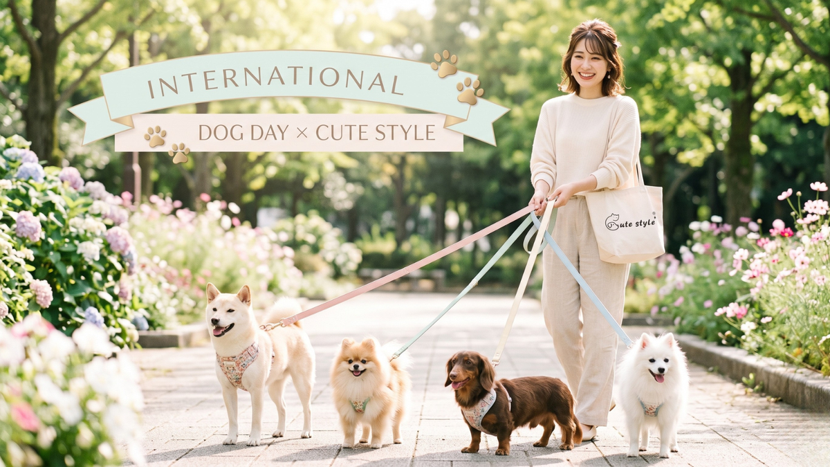 8月26日はInternational Dog Day｜Cute Style お散歩アンバサダーをご紹介🐾