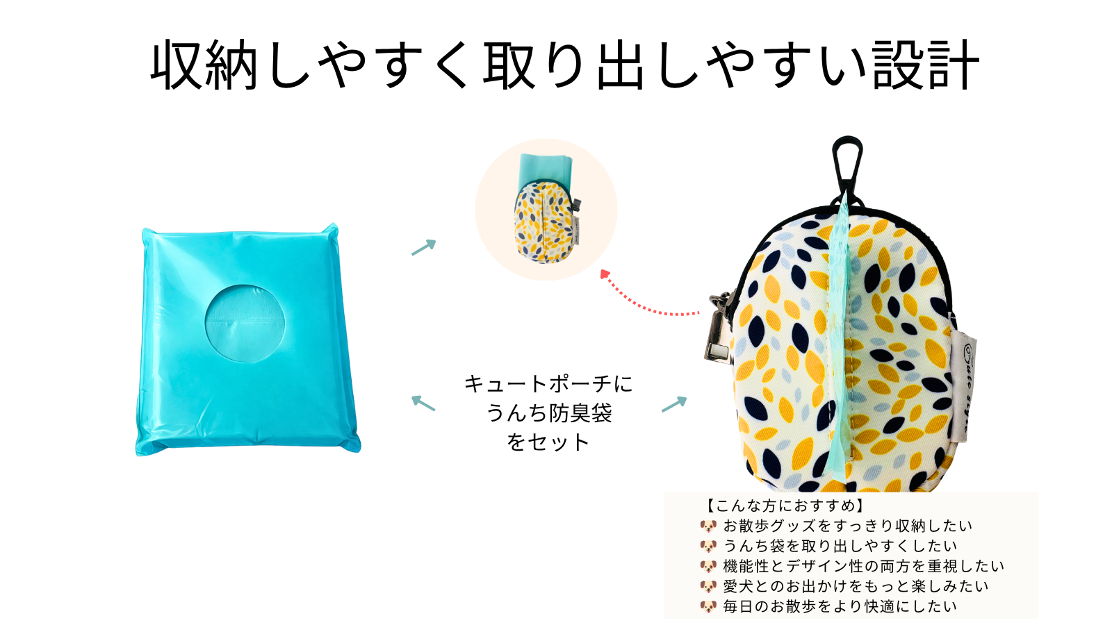 キュートポーチ × うんち防臭袋の使い方を60秒でご紹介！🐾
